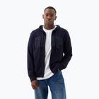 Herren GAP Erbe Französisch Terry Fullzip Logo Sweatshirt blau navy