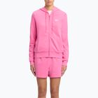 Damen Reebok Small Logo French Terry FZ Sweatshirt true pink