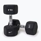 Gummierte Hantel Nike Strength Hex Dumbbell 12,5 kg black/white