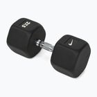 Gummierte Hantel Nike Strength Hex Dumbbell 27,5 kg black/white