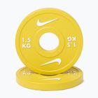 Hantelscheiben Nike Strength Change Plates 2 x 1,5 kg yellow/white