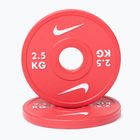 Hantelscheiben Nike Strength Change Plates 2 x 2,5 kg red/white