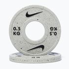Hantelscheiben Nike Strength Grind Change Plates 2 x 0,5 kg wolf grey