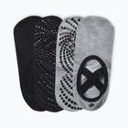 Socken Gaiam Grippy Yoga 2 pack grey/black