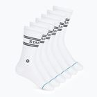 Stance Basic Crew 6 Paar weiße Socken