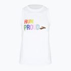 Women's Brooks Distance Graphic Tank weiß/Regenbogen/Braue Laufshirt