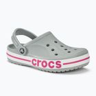Crocs Bayaband Clog Flip-Flops hellgrau/candy pink