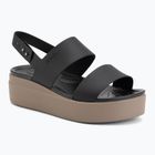 Damensandalen Crocs Brooklyn Low Wedge black/mushroom