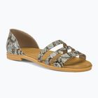 Crocs Tulum Open Flat Damen Sandalen Pilz/Stucco