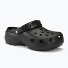 Crocs Classic Platform Clog Damen schwarz