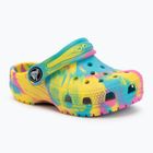 Crocs Classic Marbled Clog Kleinkind Flip Flops digital aqua/multi