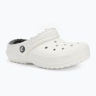 Crocs Classic Lined Clog Kinder weiß/grau Flip-Flops