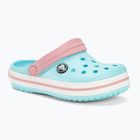 Kinder Crocs Crocband Clog eisblau/weiß Pantoletten