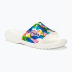 Crocs Classic Crocs Bubble Block Slide weiß/multi Flip-Flops