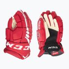 CCM Kinder Hockeyhandschuhe JetSpeed FT4 JR rot/weiß