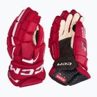 CCM JetSpeed FT6 Pro SR rot/weiße Hockeyhandschuhe