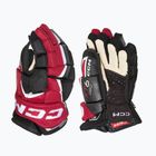 Kinder-Eishockeyhandschuhe CCM JetSpeed FT6 Pro JR black/red/white