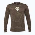 Herren Radfahren Longsleeve Fox Racing Ranger Tru Dri Schmutz braun