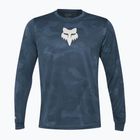Herren Radfahren Longsleeve Fox Racing Ranger Tru Dri dunkel Vintage blau