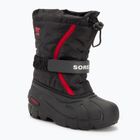 Sorel Flurry Dtv Kinder Schneestiefel schwarz/hellrot