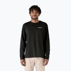 Patagonia P-6 Logo Responsibili Herren-Trekking-Longsleeve schwarz