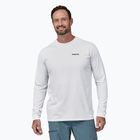 Herren Patagonia P-6 Logo Responsibili Longsleeve weiß