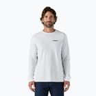 Herren Patagonia P-6 Logo Responsibili Longsleeve weiß