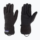 Damen-Trekkinghandschuhe Patagonia Retro Pile Fleece schwarz