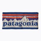 Damen-Stirnband Patagonia Powder Town fitz roy sunrise stricken/Birke weiß