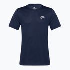 Nike Sportswear Club Herren T-Shirt schwarz midnight navy/weiß