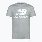 Herren New Balance Essentials Stacked Logo t-shirt grau