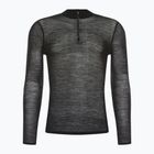 Herren Smartwool Intraknit Merino 200 1/4 Zip Thermo-T-Shirt schwarz 16260