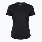 Damen-Trekking-T-Shirt icebreaker Merino 125 Cool-Lite™ Sphere III black