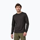 Herren Patagonia Cap Cool Merino Blend Longsleeve schwarz