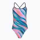 Damen-Einteiler Badeanzug TYR Durafast Elite Riptidal Trinityfit pink/multi