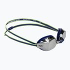 Schwimmbrille TYR Blackops 140 Ev Racing verspiegelt navy/lime