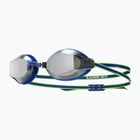 Schwimmbrille TYR Blackops 140 Ev Racing verspiegelt navy/lime