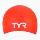 Schwimmkappe TYR Long Hair Wrinkle Free Silicone bright red