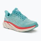 Damen Laufschuhe HOKA Clifton 8 Wide aquarell/eierschalenblau