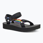 Sandalen Damen Teva Midform Universal Pride black rainbow