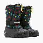 Sorel Flurry Print Boys schwarz/schwarz Kinderschneestiefel