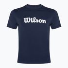 Wilson Team Graphic Herren Tennisshirt mit klassischer Marineblau-Schrift