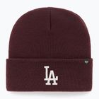 Wintermütze 47 Brand MLB Los Angeles Dodgers Haymaker dark maroon