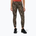 Damen-Trainingsleggings Sweaty Betty Power Piping Workout 7/8 brown ink leopard print