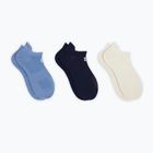 Damensocken Sweaty Betty Lightweight Trainer 3 pary fadedblue frenchnavy crea
