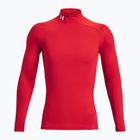 Herren Trainings-Longsleeve Under Armour Comp Mock UA Armour red/white
