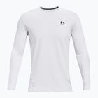 Herren-Trainingslangarmshirt Under Armour CG Armour Fitted Crew white/black