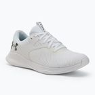 Trainingsschuhe Damen Under Armour W Charged Aurora 2 white/white/metallic warm silver