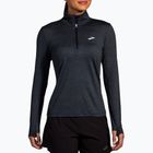 Lauf Longsleeve Damen Brooks Dash 1/2 Zip 2.0 htr black