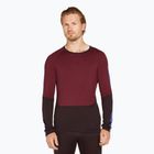 Herren Thermoaktivshirt icebreaker Merino 200 Sonebula LS Crewe bittersweet/port